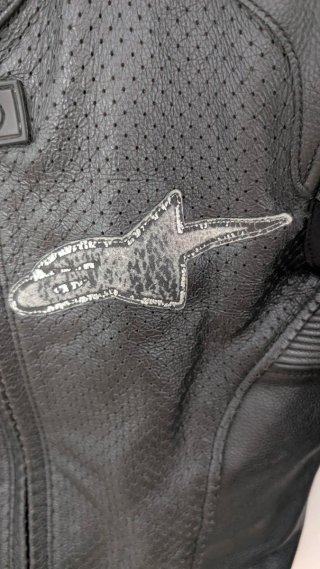 Chaqueta de cuero Alpinestars para moto