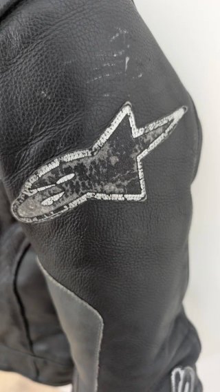 Chaqueta de cuero Alpinestars para moto