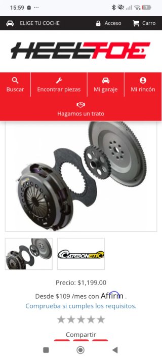 Embrague Carbonetic ATS&ACROSS Honda K