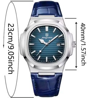 Reloj paazomu Hombre Azul y Plateado