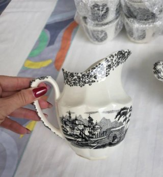 Juego de café La Cartuja de Sevilla