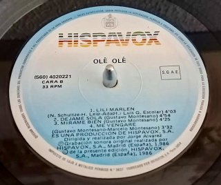 Vinilo Ole Ole Bailando sin salir de casa 1986 LP