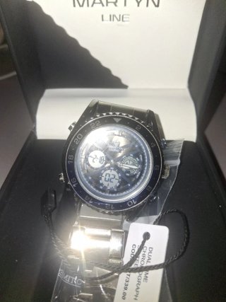 Reloj Martyn Line Azul y Plateado