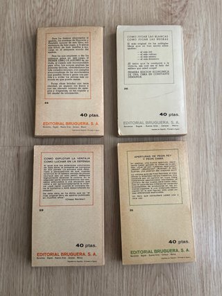 Lote 4 libros de ajedrez colección Bruguera