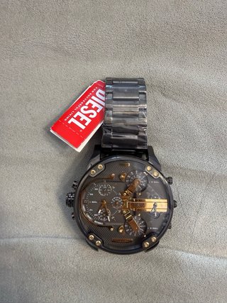 Orologio Diesel Uomo Nero e Oro