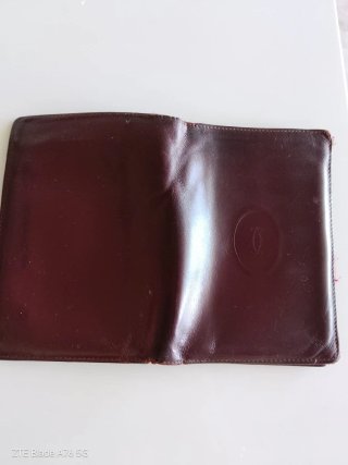 Portafoglio vintage Cartier rosso