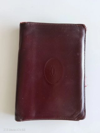Portafoglio vintage Cartier rosso