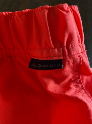 Falda-pantalón corta naranja y rosa