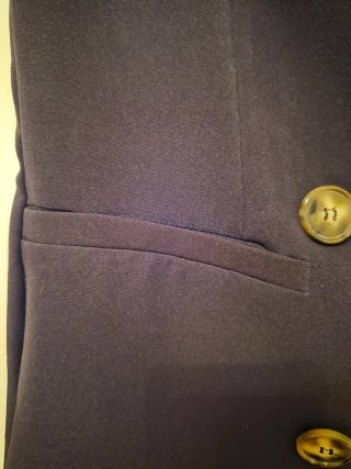 Vestido negro estilo blazer Shein
