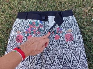 Pantalones tobilleros estampados florales