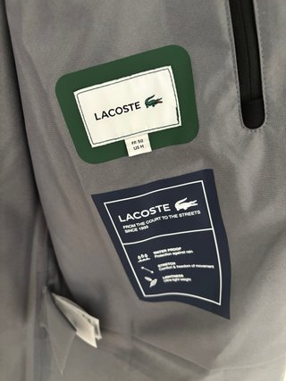 K-Way Lacoste Nero Uomo