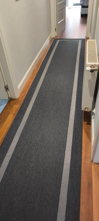 Alfombras de diseño plata y negro