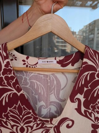 Vestido Punt Roma estampado talla 48
