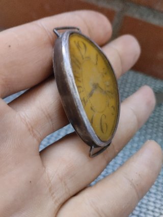 Reloj de cuerda de plata antiguo