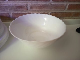 Vajilla blanca 21 piezas + ensaladera