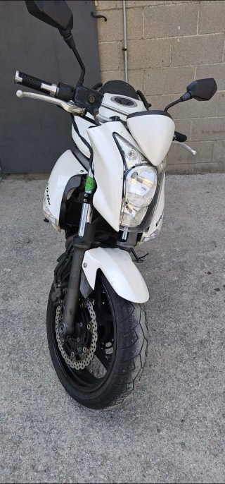 Kawasaki ER-6n Blanca