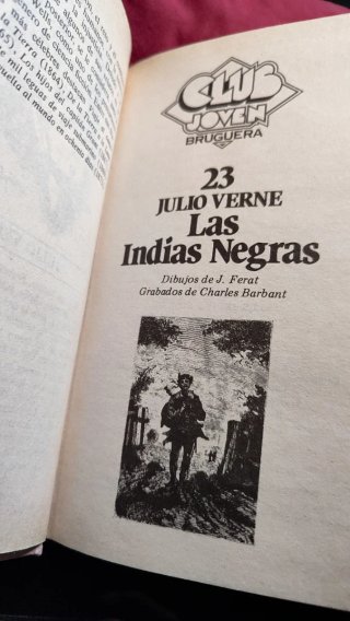 Libro Las Indias Negras - Julio Verne (Ed. Bruguer