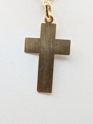 Cadena y Cruz Oro 9K