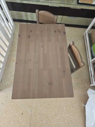 Mesa y Sillas Infantiles Madera