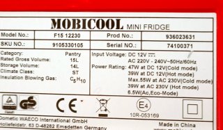 Nevera portátil MOBICOOL roja