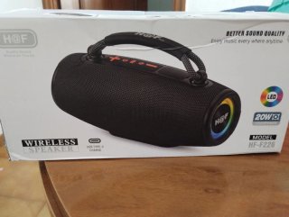 Altavoz H&F HF-F226 Azul LED 20W