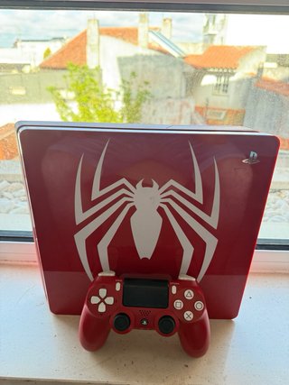 PS4 Slim Spiderman Edição Limitada c/ Caixa