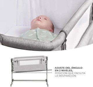 Cuna Colecho Kinderkraft Gris