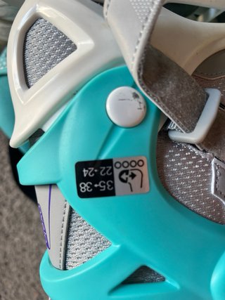 Patines en línea Oxelo grises y turquesa