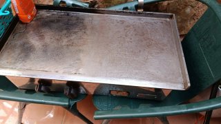 Plancha profesional de acero inoxidable