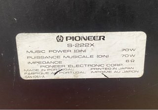 Altavoces Pioneer S-222X 2-Way Speaker System