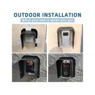 Protección lluvia para timbre y cámara