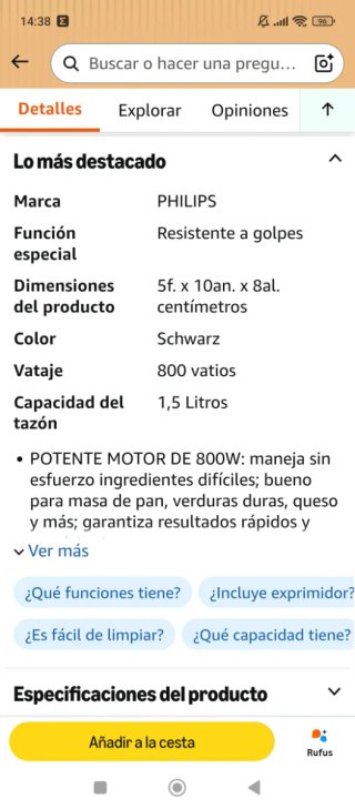 Robot de cocina Philips 5000 Series