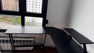 Escritorio en L / mesa de ordenador – 120 × 120 cm