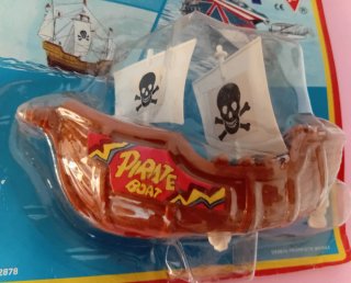 Barco Pirata Juguete Antiguo resorte