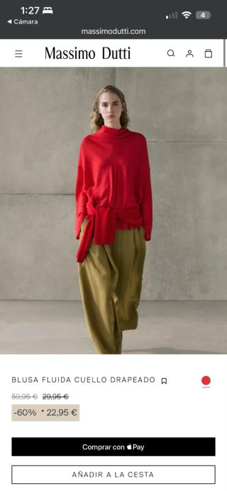 Jersey Massimo Dutti Rojo M