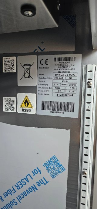 Nevera industrial inoxidable CombiSteel