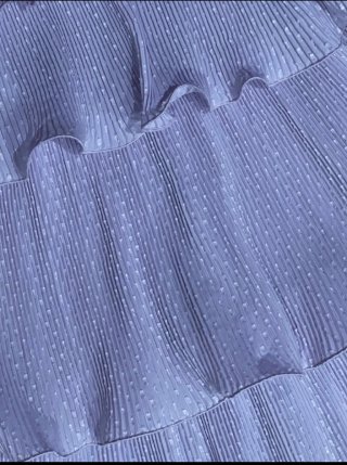Vestido Zara volantes morado XS/S