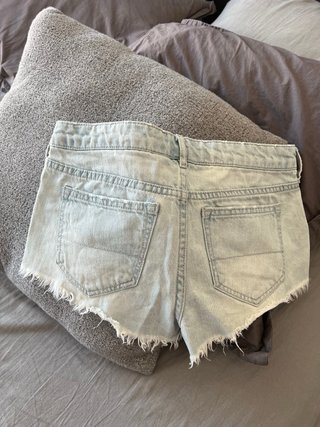 Shorts vaqueros con rosas bordadas