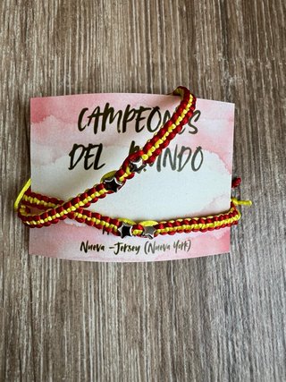 Pulseras España Campeones del Mundo 2026 (pack 2)