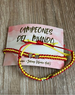 Pulseras España Campeones del Mundo 2026 (pack 2)