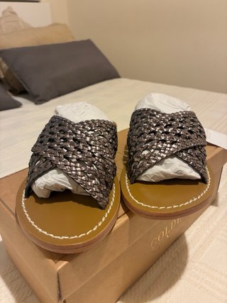Sandalias Golden Sun Marrón/Dorado Talla 38
