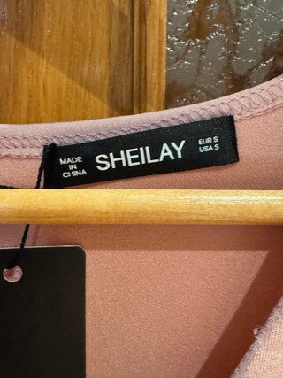 Vestido SHEILAY rosa talla S nuevo