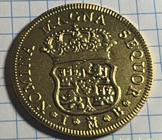 Moneda de  Oro Puro y plata  Fernando VI 1748