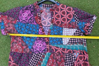 Abito Lungo Patchwork Made in Italy Taglia M