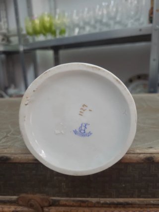 Botella Hispana de Porcelana Dragón Naranja 29cm