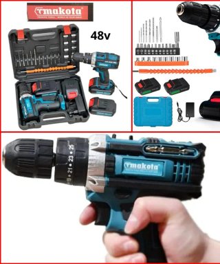 Trapano avvitatore Makota 48V doppia batteria