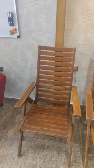 2 Butacas Plegables Exterior Teca