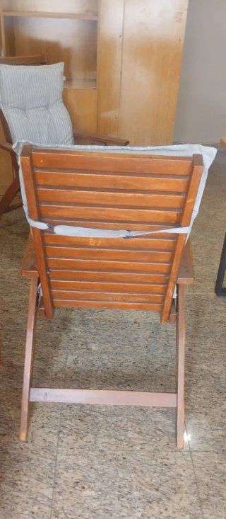 2 Butacas Plegables Exterior Teca