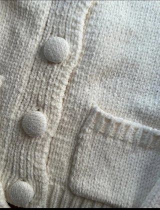 Cárdigan punto blanco Primark Talla XS/S