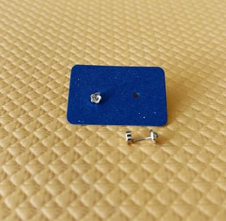 Pendientes plata flor